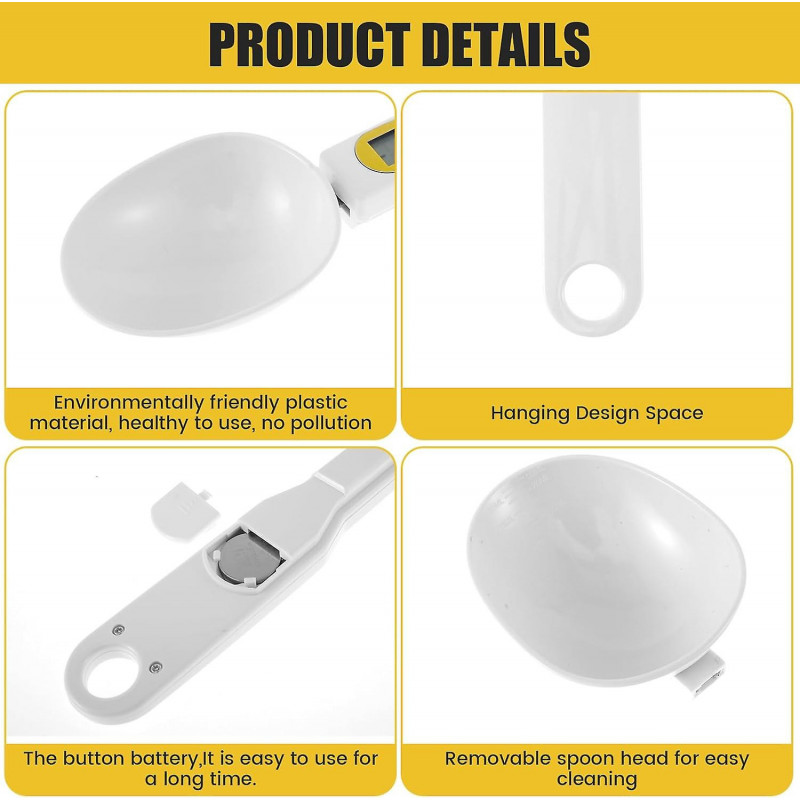 Digital Spoon Scale with Display, High Accuracy Digital Measuring Spoon 3 Mode Measuring Spoon Scale Food Scale [...]