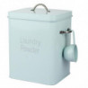 Beautiful Powder Coating Metal Zinc Laundry Powder Boxes Storage with Scoop (Green S)