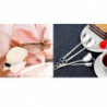 1 Pcs Pet Food Measuring Scoop Dog Food Measuring Cup & 6 Pcs Stainless Steel Heart Shape Coffee Sp