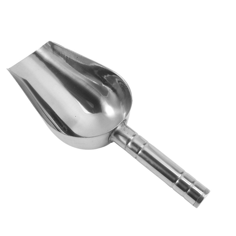Multifunctional Scoops Stainless Steel Shovel for Pet Food Dry Goods Size M Silver