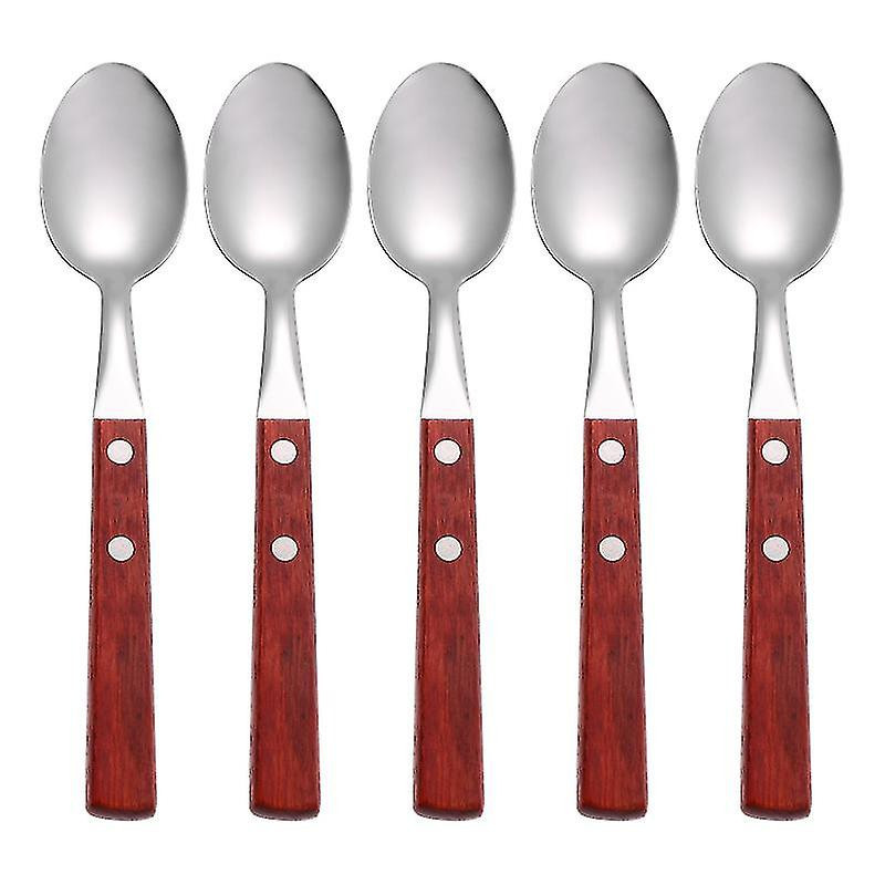 5pcs Western Food Spoons