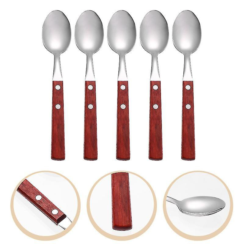 5pcs Western Food Spoons