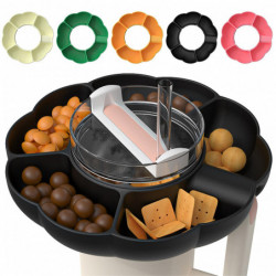 Sinknap Tumbler Snack Bowl Food Grade Smooth No Odor Solid Color Reusable Snack Ring 5 Compartment Water Cup Upper [...]