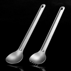 Long Handle Spoon Portable Barbecue Backpacking Tableware Baking Long Handle Spoon Portable Barbecue Backpacking Tableware Baking