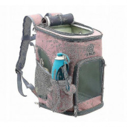 Sac à dos portable pour animaux de compagnie + tasse d’eau, avec maille anti-virus pliable, lapin, chien, chat, [...]