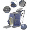Sac à dos portable pour animaux de compagnie + tasse d’eau, avec maille anti-virus pliable, lapin, chien, chat, [...]