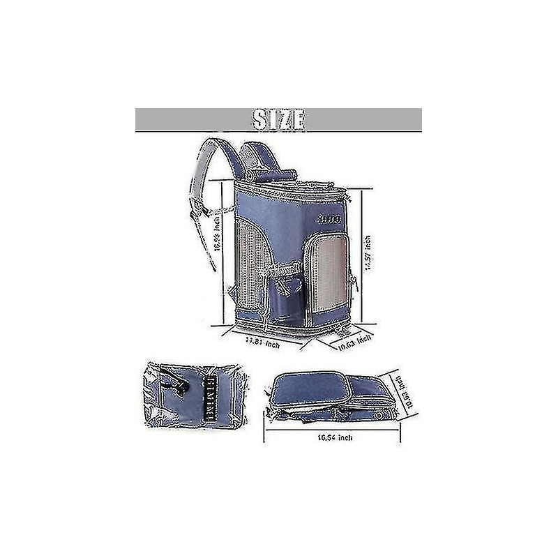 Sac à dos portable pour animaux de compagnie + tasse d’eau, avec maille anti-virus pliable, lapin, chien, chat, [...]