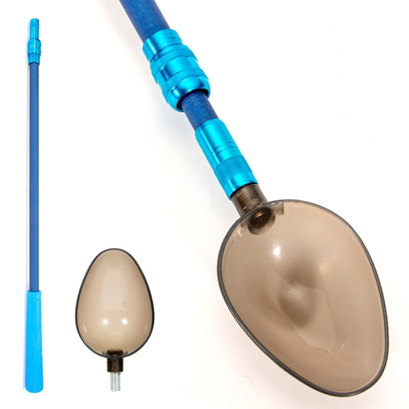 Pelle de lancer d’appât en plastique robuste pour nourrir les particules Bouillettes Pêche à la carpe