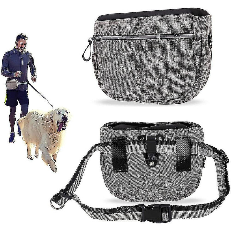 Pochette de friandises pour chiens, sac de poche de dressage de chien avec ceinture réglable et distributeur de [...]
