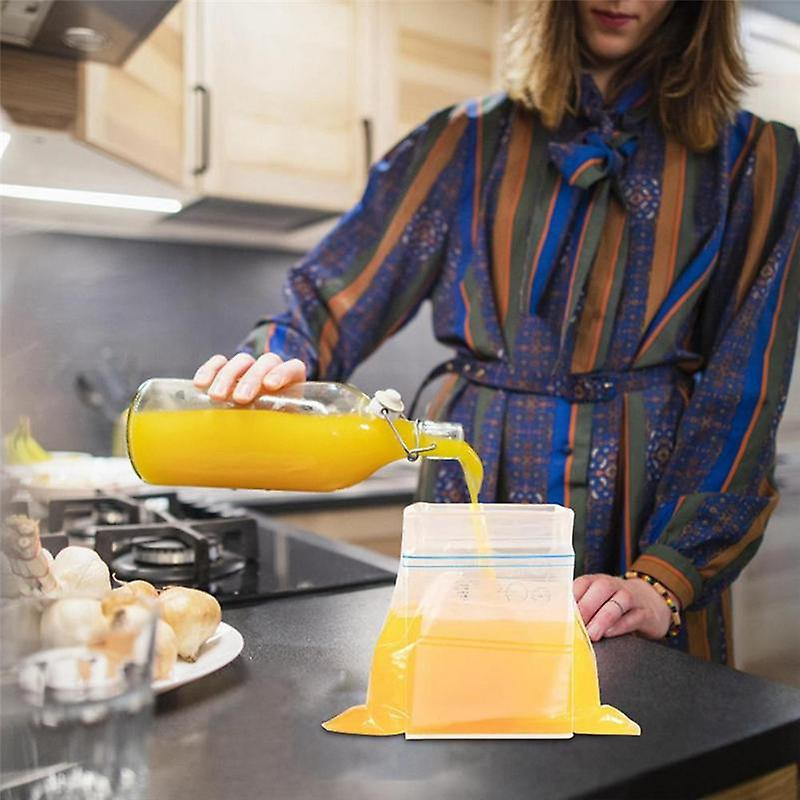 Zipper Closure Bag Holder Kitchen Food Snack Seal Sealing Bag Non Slip Storage Sandwich Bags Hands-