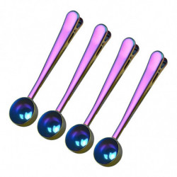 Coffee Scoop Clip,4 Pcs Stainless Steel Table Spoon,2 in 1 Long Handle Multifunction Sealing Bag Cl Coffee Scoop Clip,4 Pcs Stainless Steel Table Spoon,2 in 1 Long Handle Multifunction Sealing Bag Cl