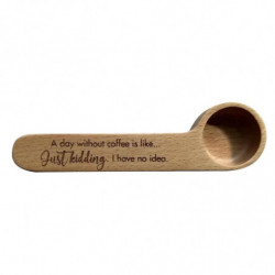 Coffee Measuring Scoop 2-In-1 Wood Engraved Coffee Scoop and Bag Clip Coffee Spoon Style 1 Coffee Measuring Scoop 2-In-1 Wood Engraved Coffee Scoop and Bag Clip Coffee Spoon Style 1