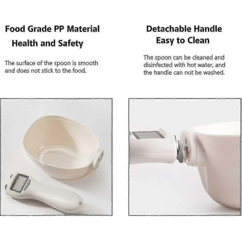 Pet Food Measuring Scoop Electronic Spoon Weighing Precise Dog_Sep