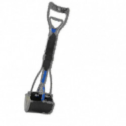 Pet Pooper Scooper, 24'' Inch Long Handle Solid Serrated Teeth Cleaning Pickup Clip Poop Scoop