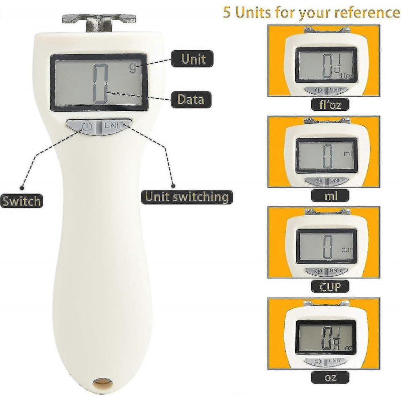 Digital Kitchen Scale Spoon with LCD Display - 800g Capacity