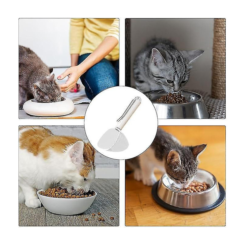 Cat Food Measuring Cup, Spoon for Dog Food - Dog Food Scoop with Measuring Lines - Pet Food Measuring Cup and Spoon