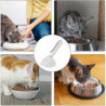Cat Food Measuring Cup, Spoon for Dog Food - Dog Food Scoop with Measuring Lines - Pet Food Measuring Cup and Spoon