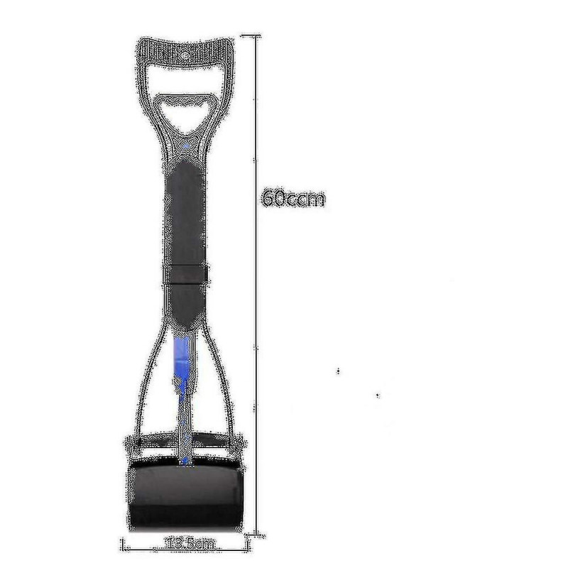 Pet Pooper Scooper, 24'' Inch Long Handle Solid Serrated Teeth Cleaning Pickup Clip Poop Scoop