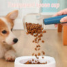 2 Pack Measuring Scoop with Clip - 250ml for 120g Dog Food - Pet Spoon - Pet Food Scoop - with Scale - Scoop
