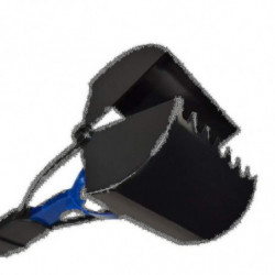 Pet Pooper Scooper, 24'' Inch Long Handle Solid Serrated Teeth Cleaning Pickup Clip Poop Scoop