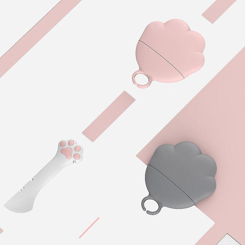 Pet Canned Spoon Plastic Jar Opener Kitten Puppy Feeding Food Scoop Cat Dog