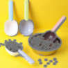 2pcs Pet Food Scoop avec poignée, adapté aux chiens chats et autres animaux domestiques