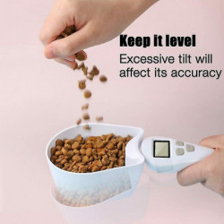 Dog Measuring Spoon, Electronic Measuring Spoon With Lcd Display, Detachable Dog Measuring Spoon, Electronic Measuring Spoon With Lcd Display, Detachable