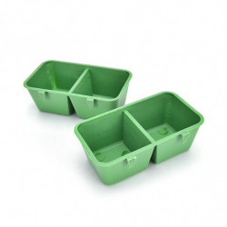 2 In 1 Parrot Food Water Bowl Cups Plastic Birds Pigeons Cage Sand Cup Feeding 2 In 1 Parrot Food Water Bowl Cups Plastic Birds Pigeons Cage Sand Cup Feeding