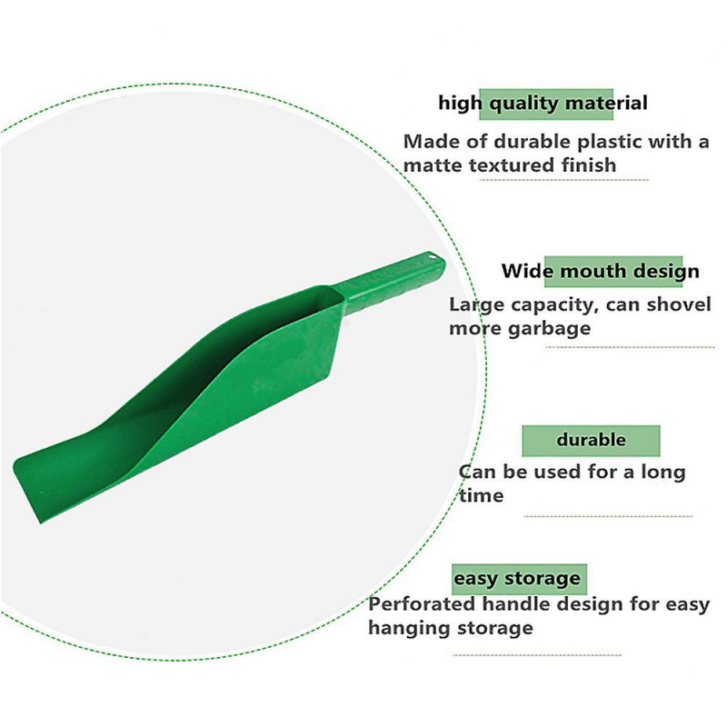 Cleaning Shovel Scoop Garden Plastic Fallen Leaves Gutter Drain Scoop