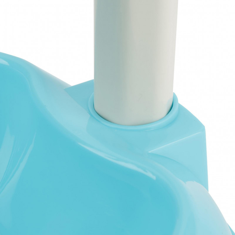 Adjustable Dog Bowl Food Dispenser Drinking Bowl Feeder for Pets Cats Dogs Blue