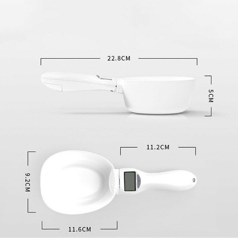 Intelligent Pet Food Electronic Scale 250ml Removable Weighing Pan PP Material Help Pets Eat Healthy