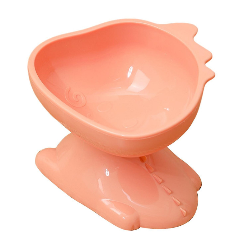 Pet Bowl Cartoon Dinosaur Shape 15-degree Tilted Cat Bowl Neck Protector Dog Food Fedding Bowl Pet