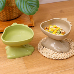 Pet Bowl Cartoon Dinosaur Shape 15-degree Tilted Cat Bowl Neck Protector Dog Food Fedding Bowl Pet Pet Bowl Cartoon Dinosaur Shape 15-degree Tilted Cat Bowl Neck Protector Dog Food Fedding Bowl Pet