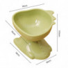 Pet Bowl Cartoon Dinosaur Shape 15-degree Tilted Cat Bowl Neck Protector Dog Food Fedding Bowl Pet