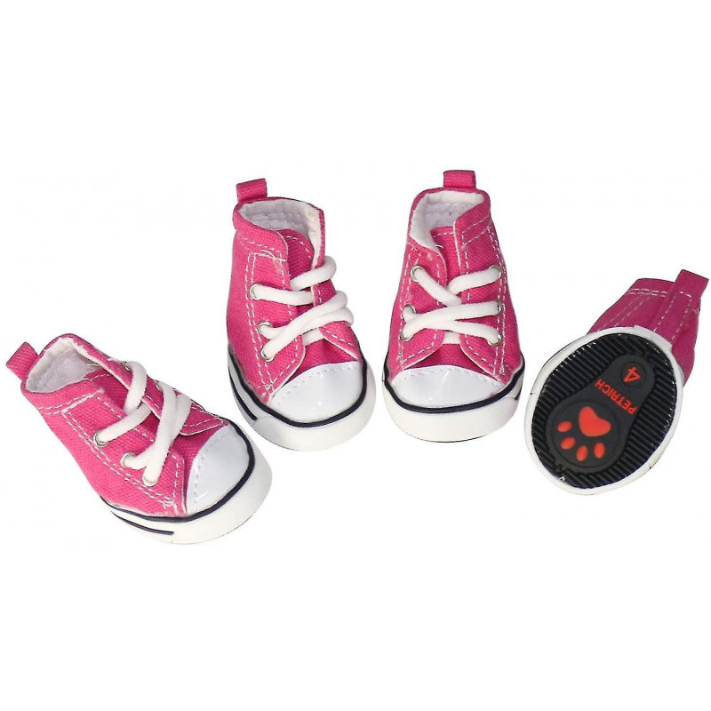 4 Pcs pet dog puppy canvas sport shoes sneaker boots outdoor nonslip causal shoes