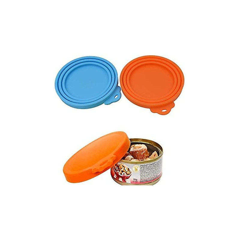 2 Pcs Pet Food Can Lids,pet Food Cans Soft Silicone Dog Cat Can Lids 1 Fit 3 Standard Size Food Can Lids For Cat [...]