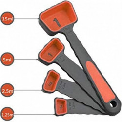 Collapsible Silicone Measuring Cups & Measuring Spoons - Set 8psc Silicone Mesuring Cup And Collapsible Spoon - [...]