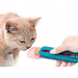 Cat Feeder Cat Bar Spoon Cat Bar Squeezer Cat Food Spoon Spécial 2 pièces Bleu Cat Feeder Cat Bar Spoon Cat Bar Squeezer Cat Food Spoon Spécial 2 pièces Bleu