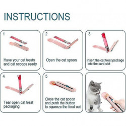 Cat Feeder Cat Bar Spoon Cat Bar Squeezer Cat Food Spoon Spécial 2 pièces Bleu Cat Feeder Cat Bar Spoon Cat Bar Squeezer Cat Food Spoon Spécial 2 pièces Bleu