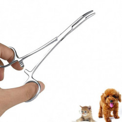 Stainless Steel Pet Dog Cat Ear Hair Tweezers Elbow Pliers Clip Scissors Cleaning Clamp Pet Plucking Pliers Elbow [...]