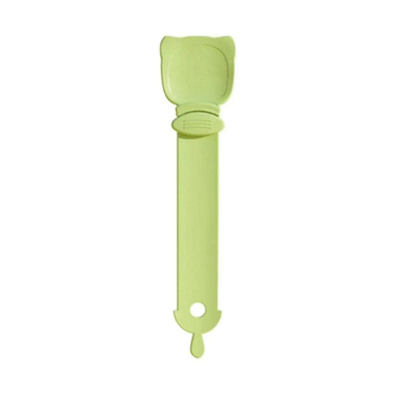 Pet Feeder Spoon Cat Snack Liquid Food Squeeze Tools Multifunctional Cat Feeding Spoon Green
