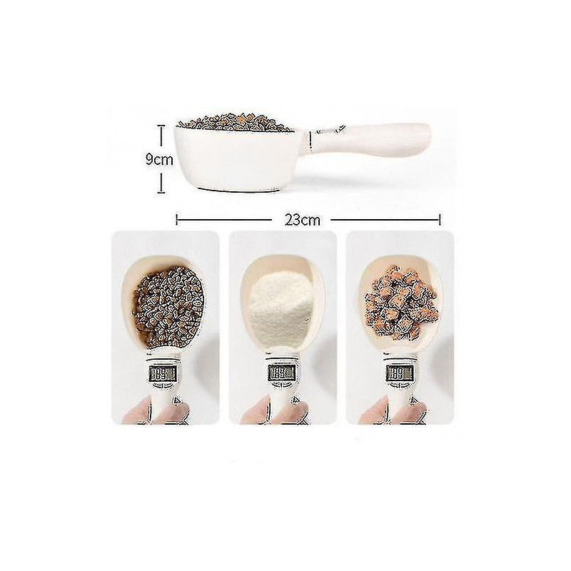 Cuillère de mesure multifonctionnelle, échelle de mesure d’alimentation pour animaux de compagnie