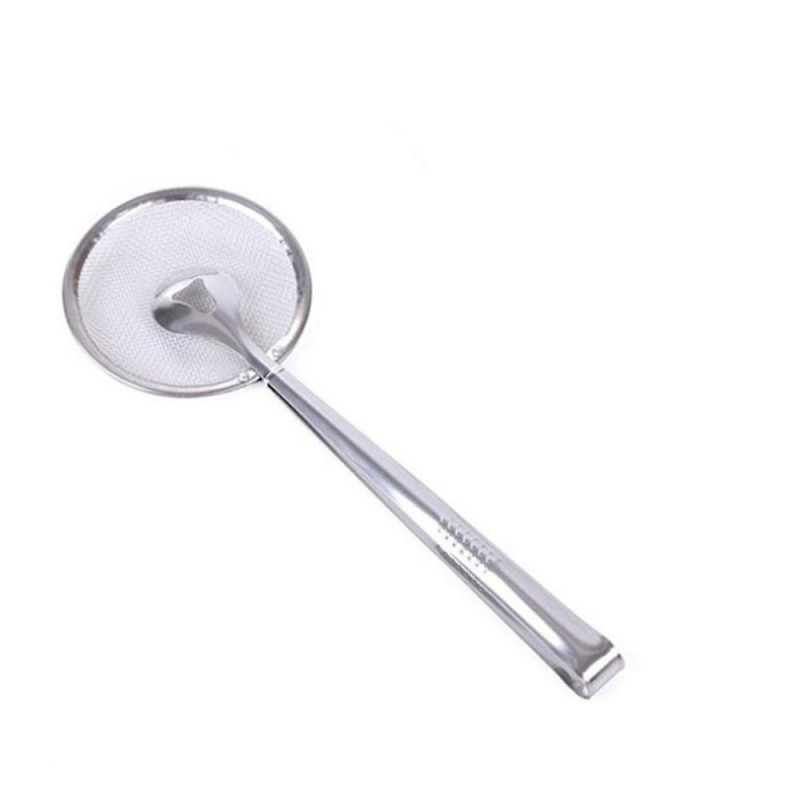 Multi-functional Filter Spoon With Clip Food Kitchen Oil-Frying BBQ Filter