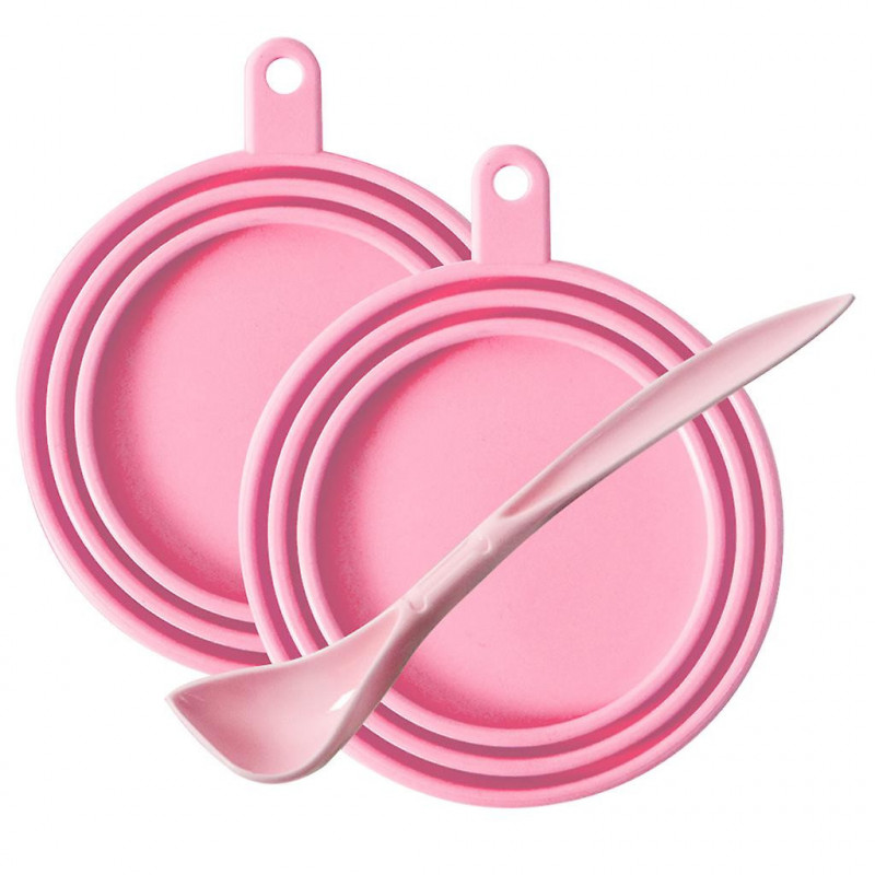 Pet Canned Lid Long Handle Spoon Set Reusable Can Cover Feeding Scoop Kit Dog Food Fresh-keeping Tin Sealing Cap