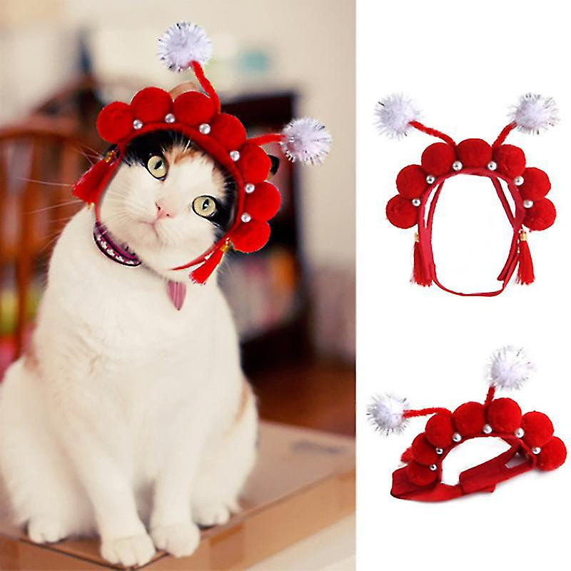 Pet Headgear Soft Headband With Cute Ears Warm Hat Head Accessories Easter Costume For Cats Kitten Puppy And Small Dogs