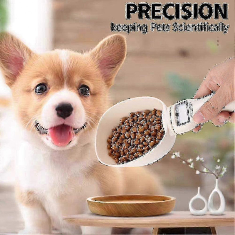 Pet Food Measuring Scoop Electronic Spoon Weighing Precise Dog_Feb