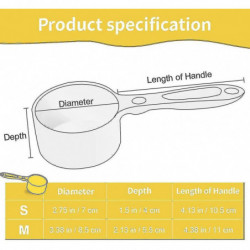 Sturdy Melamine Food Scoop For Dogs Cats Birds, Measuring Cup, Long Comfortable Handle 50g Yellow 50g Orange Sturdy Melamine Food Scoop For Dogs Cats Birds, Measuring Cup, Long Comfortable Handle 50g Yellow 50g Orange