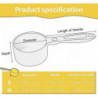 Sturdy Melamine Food Scoop For Dogs Cats Birds, Measuring Cup, Long Comfortable Handle 50g Yellow 50g Orange