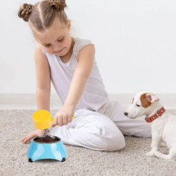 Sturdy Melamine Food Scoop For Dogs Cats Birds, Measuring Cup, Long Comfortable Handle 50g Yellow 50g Orange Sturdy Melamine Food Scoop For Dogs Cats Birds, Measuring Cup, Long Comfortable Handle 50g Yellow 50g Orange