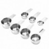 7pcsset Universal Kitchen Tool Measuring Spoon Stackable Weighing Powder Stainless Steel Easy Clean Accurate Cafe Home